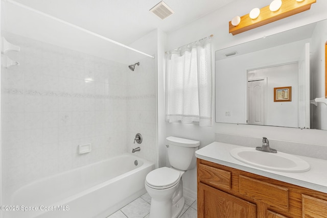 926 Pine Creek Cir NE, Palm Bay, FL 32905 - full bath with vanity, tub / shower combination, and tile patterned floors