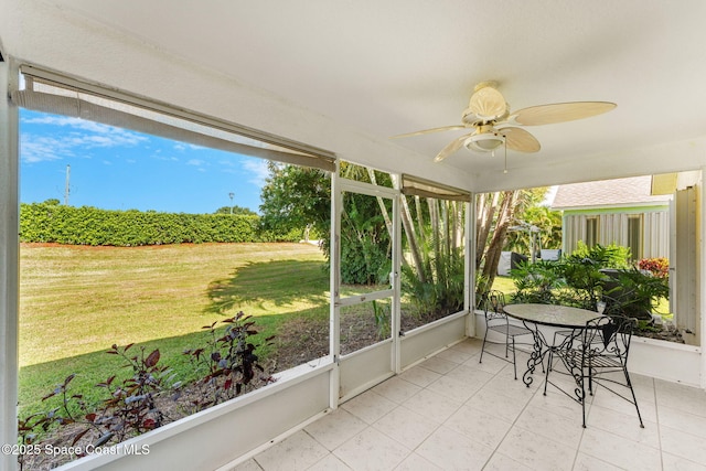 926 Pine Creek Cir NE, Palm Bay, FL 32905 - sunroom / solarium with a ceiling fan and plenty of natural light