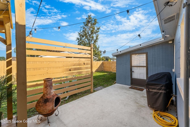 view of patio / terrace with grilling area