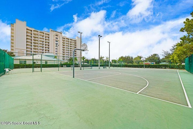 view of sport court