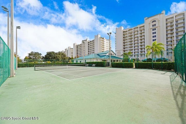 view of tennis court