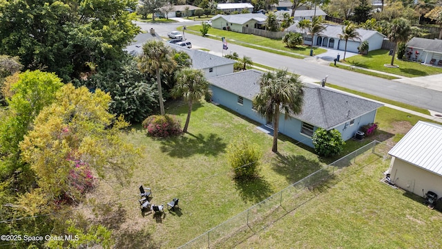 birds eye view of property featuring a residential view