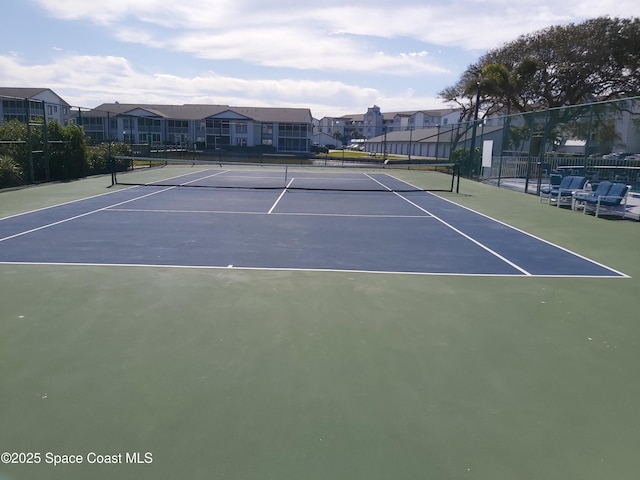 view of tennis court