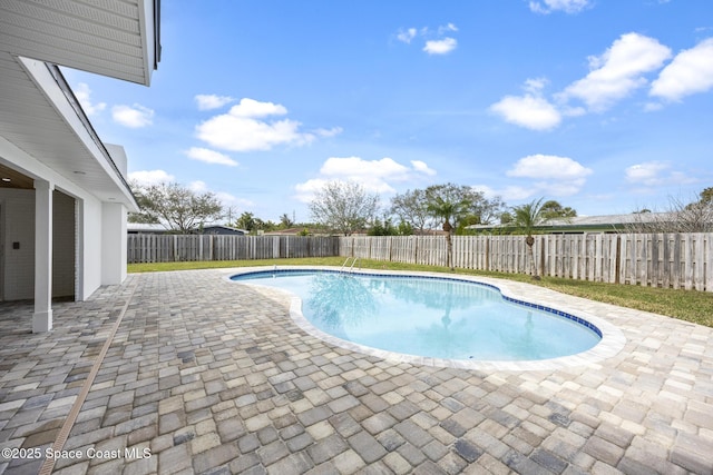 view of pool with a patio