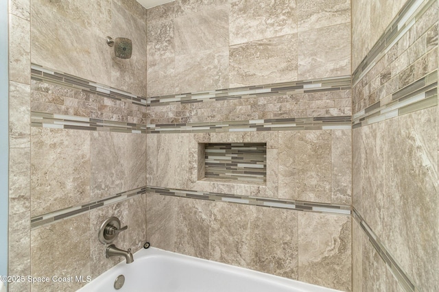 bathroom featuring bathtub / shower combination