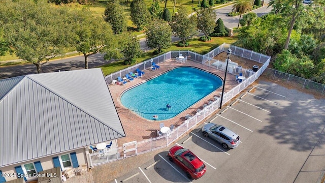 view of pool with a patio