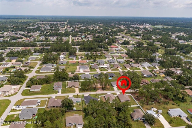 bird's eye view featuring a residential view