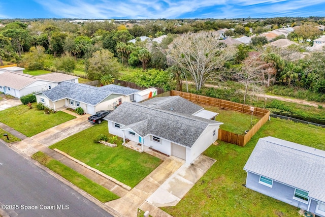 birds eye view of property