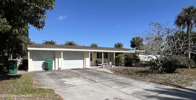 ranch-style house with a garage