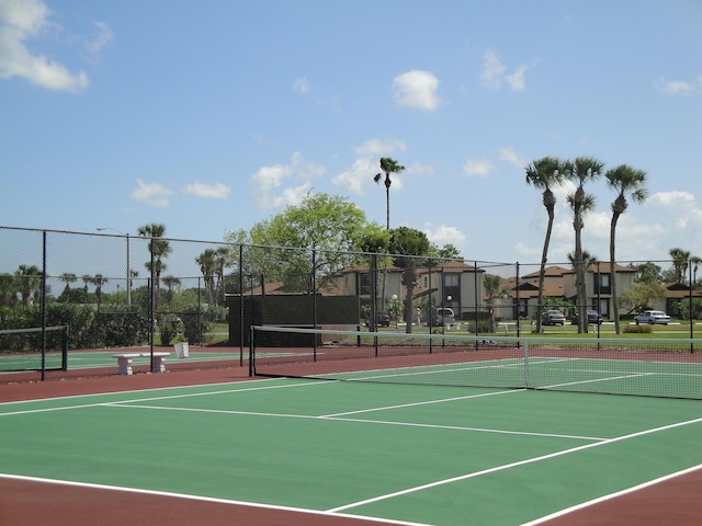 view of tennis court