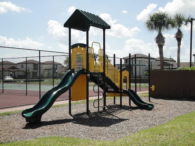 view of jungle gym