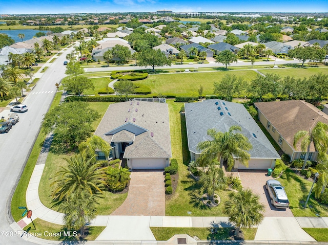 7105 Mendell Way, Melbourne, FL 32940 - birds eye view of property with a water view and a residential view