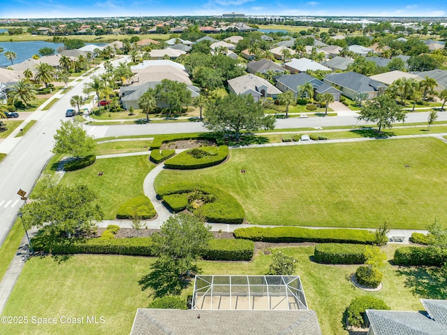 7105 Mendell Way, Melbourne, FL 32940 - bird's eye view with a residential view and a water view