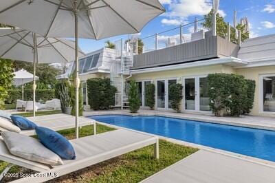 view of pool with a patio