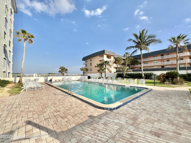 view of pool with a patio