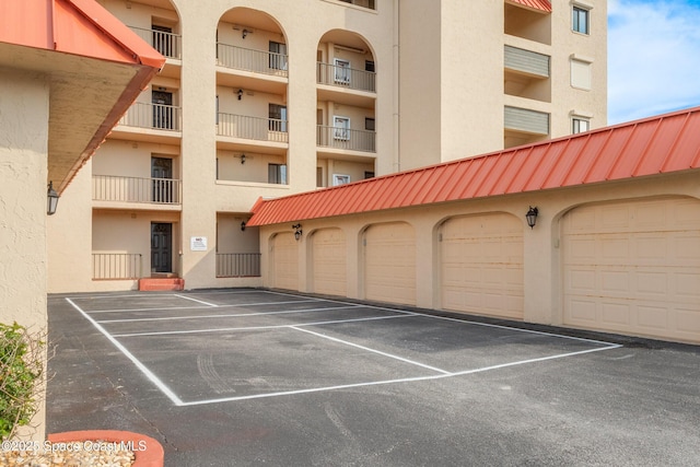 view of property with a garage