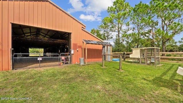 exterior space featuring an outbuilding and an exterior structure