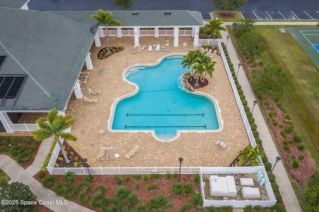 view of pool with a patio area