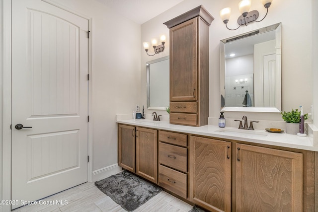 bathroom with vanity