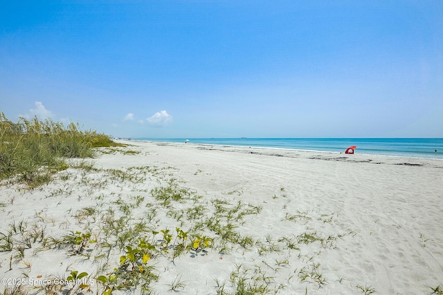 property view of water with a view of the beach