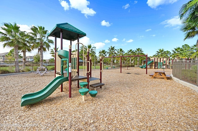 view of play area