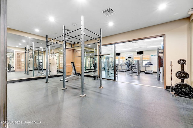 view of exercise room