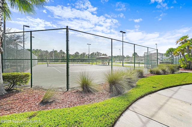 view of tennis court