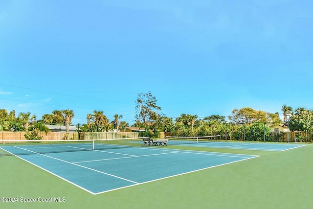 view of tennis court