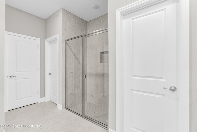 bathroom with walk in shower