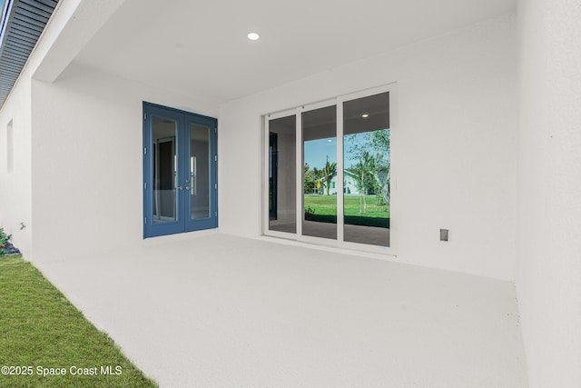 view of patio / terrace with french doors