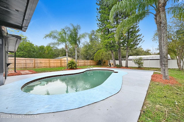 view of pool with a patio