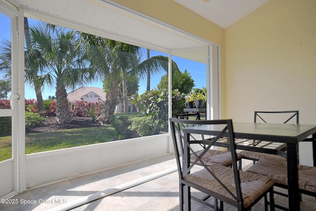 sunroom with a wealth of natural light