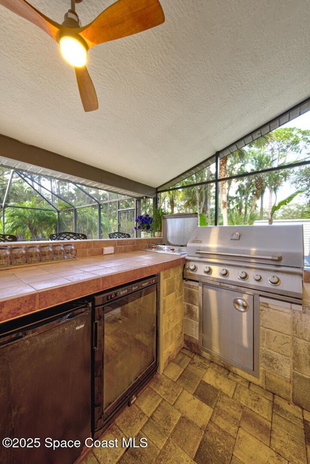 view of patio featuring area for grilling