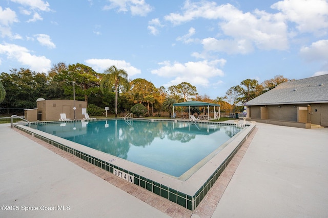 view of pool with a patio