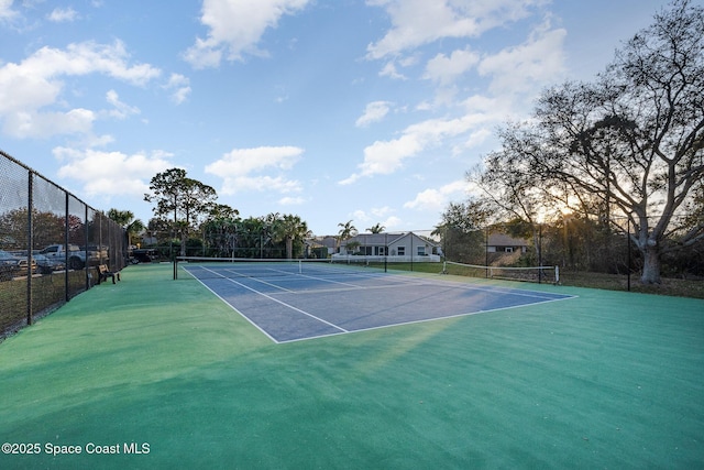 view of sport court