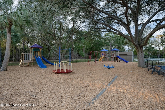 view of play area