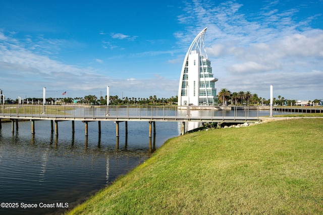 view of water feature