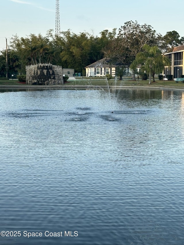 view of water feature