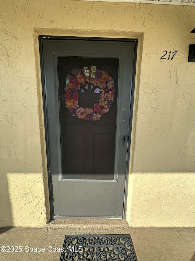 view of entrance to property