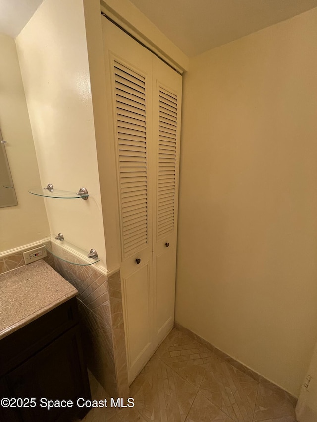 bathroom featuring vanity