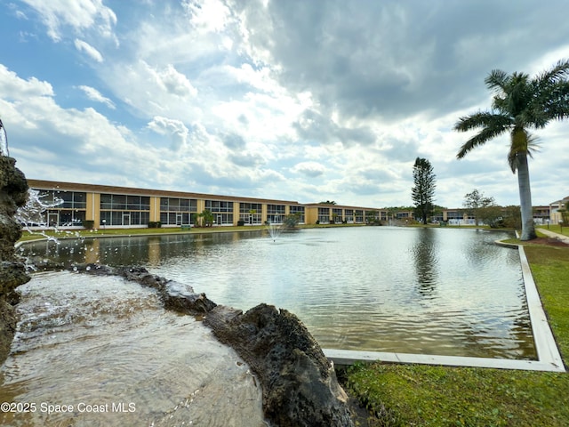 view of water feature