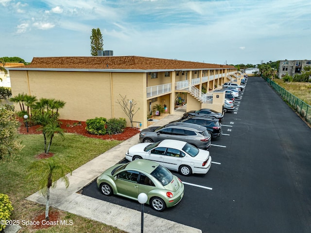 view of uncovered parking lot