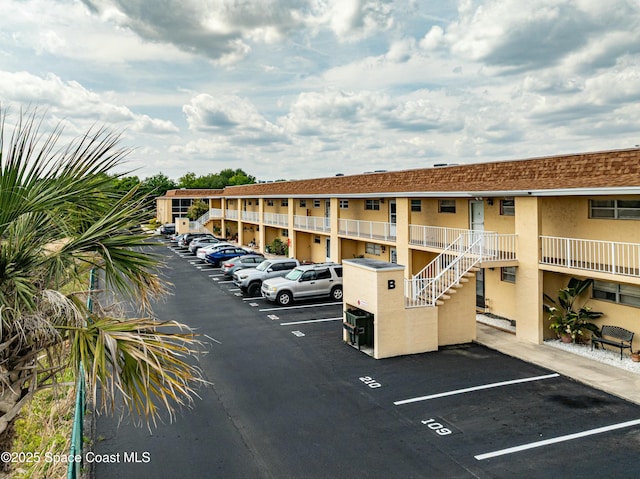 view of uncovered parking lot