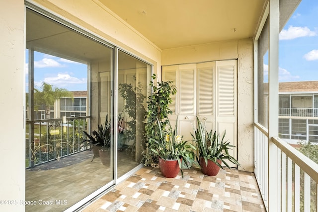 view of balcony