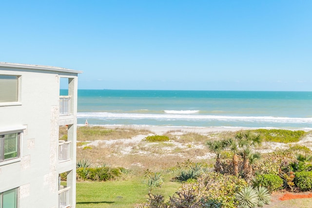 water view featuring a view of the beach