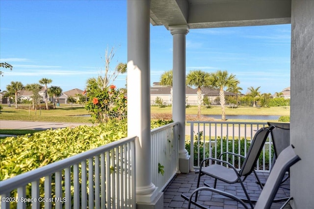 view of balcony