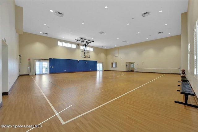 view of basketball court