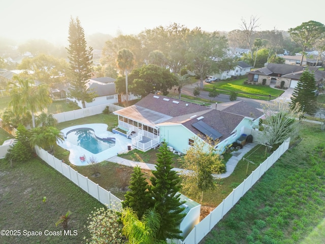 birds eye view of property