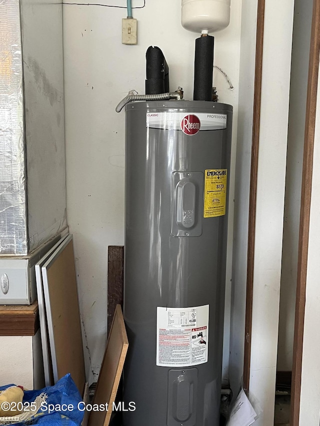 utilities featuring electric water heater