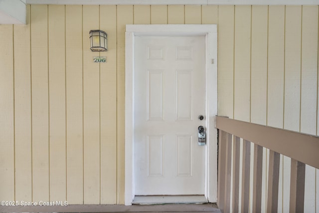 view of entrance to property